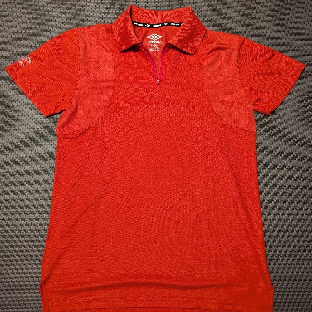 Umbro Men's Vibrant Red Polo Shirt